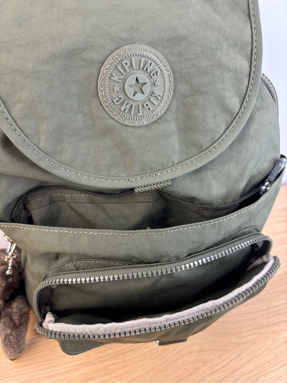 Kipling Queenie Small Backpack in the color Jaded Green Tonal NWOT‎
